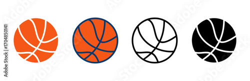Basketball icon vector isolated on white background. Basketball ball icon. Basketball logo vector icon
