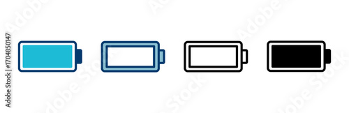 battery icon vector isolated on white background. Battery vector icon. battery charge level. battery charging icon