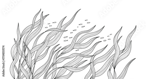 Illustrative depiction of natural elements flowing with energy and movement.