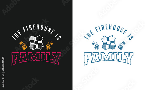 Tee shirt design for firefighters. Designed for proud firemen who live the firefighter brotherhood tradition.