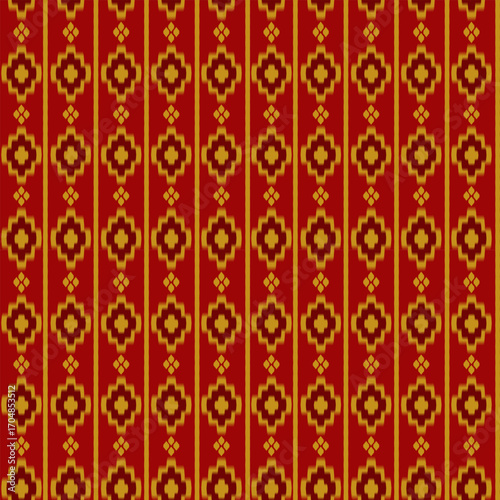 popular Thai silk pattern for textile industry this pattern is originated in Thailand and this Thai texture is used for Thailand father and mother day and Thai traditional costume outfit dress shirt