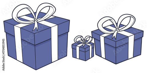 Colorfull gift box collections vactor