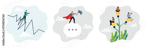 Stock market investment decline, communication and leadership,teamwork leads to success.