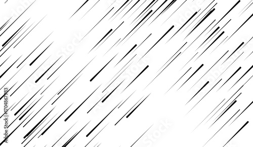 Angle abstract speed line. Vector illustration isolated on white background 