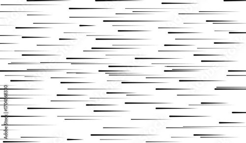 Speed line set fast motion manga comic effect. Simple anime texture background, icon. Horizontal sketch, superhero power.
