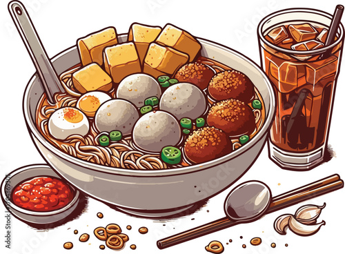 Meatball in bowl