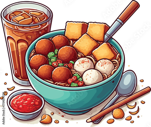 Meatball in bowl