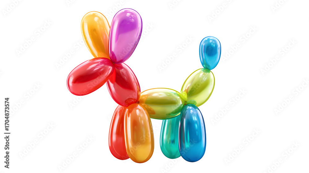 Fototapeta premium colorful balloons on white background