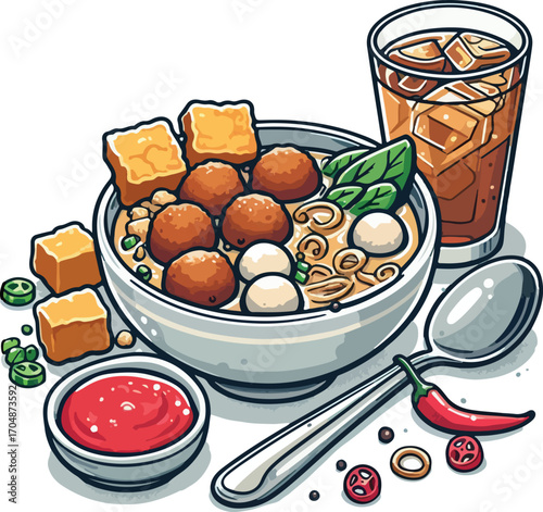 Meatball in bowl