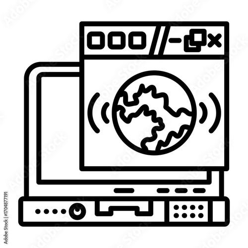Online Global Web Icon