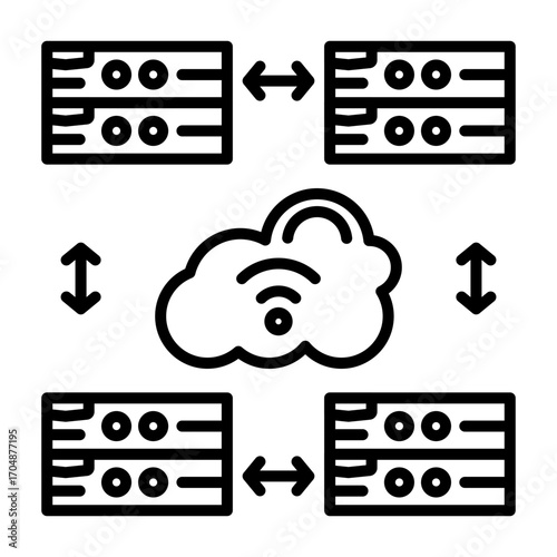 Cloud Server Icon