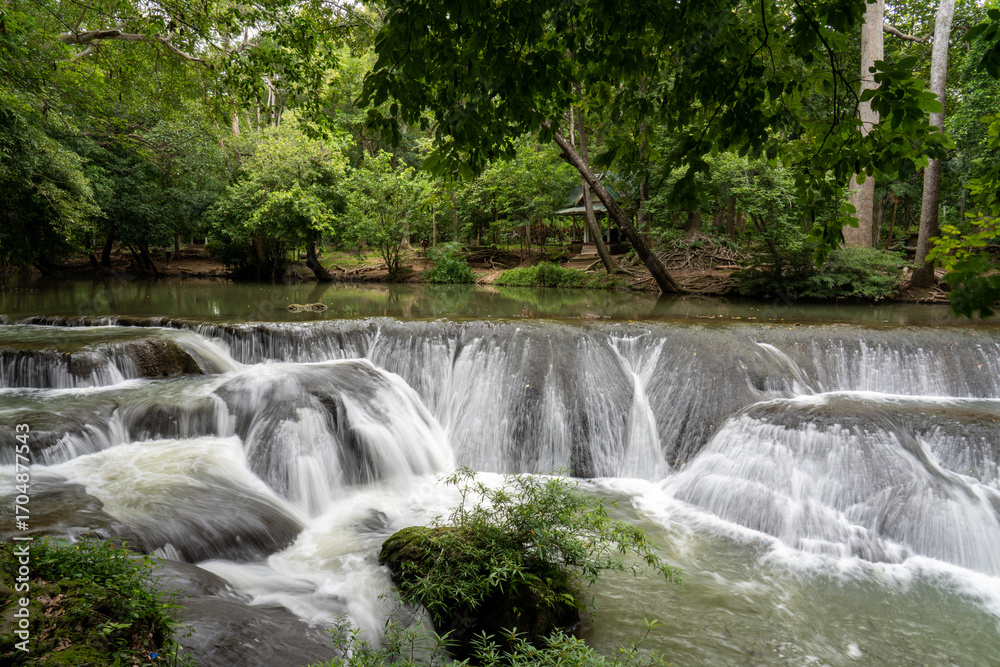 Obraz premium waterfalls, Asia, Thailand, Indonesia, beautiful, long exposure