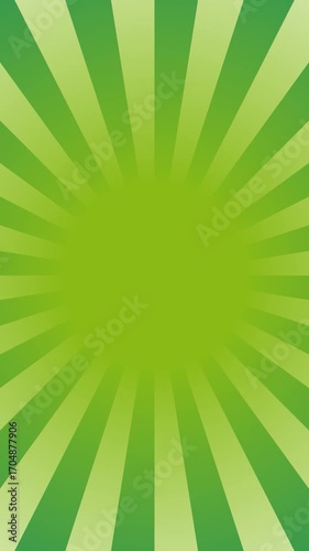 Bright Green Radiant Background with Emerging Sunburst Patterns