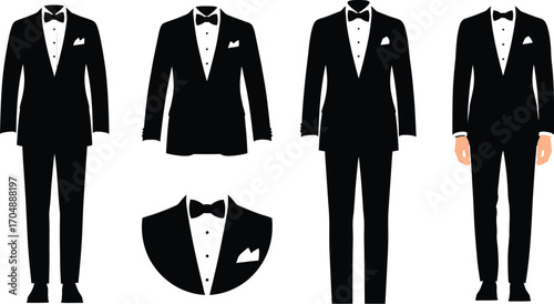 Elegant black tuxedos and formal wear collection for special occasions