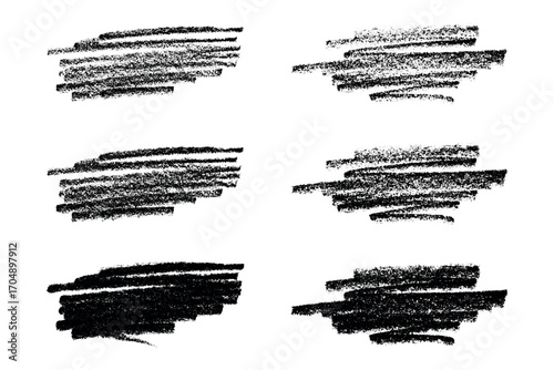 Set of brush paint stroke texture swatch Hand painted background Ink scribble dab clipart Paint smudge for tags and stamps design