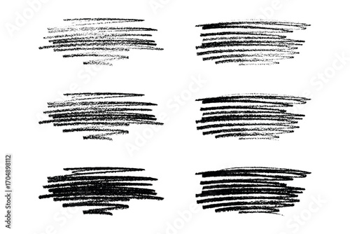 Set of brush paint stroke texture swatch Hand painted background Ink scribble dab clipart Paint smudge for tags and stamps design