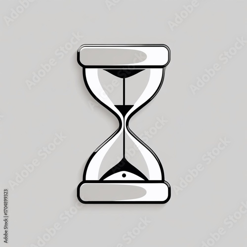Timeless Elegance Simple Hourglass Icon Design for Modern Concepts