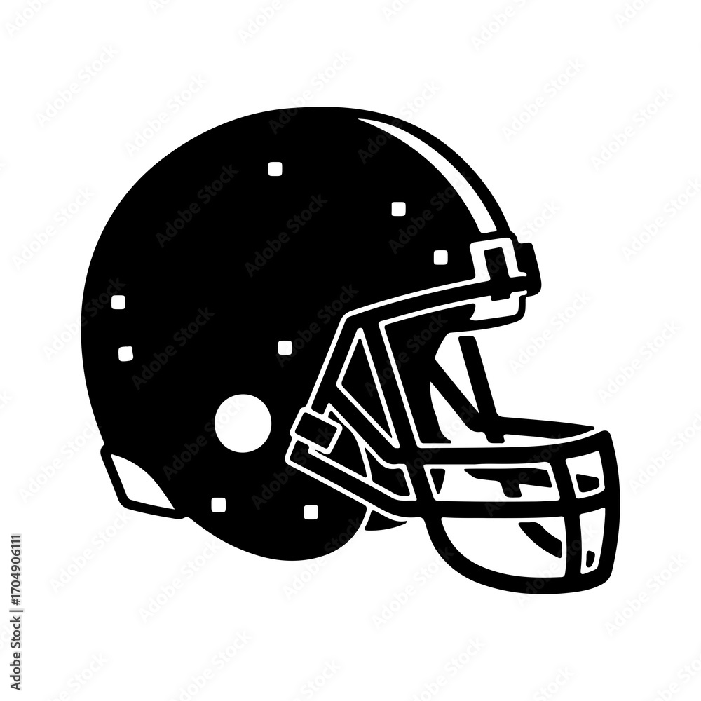 Fototapeta premium American football helmet with transparent background