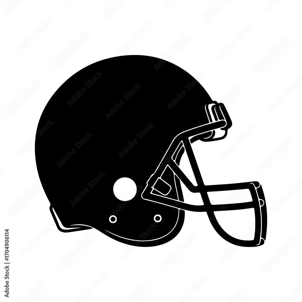 Fototapeta premium American football helmet with transparent background