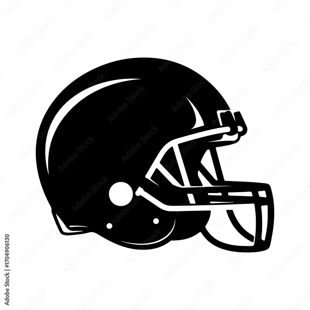 Fototapeta premium American football helmet with transparent background