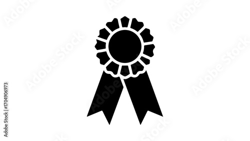 Award ribbon with transparent background