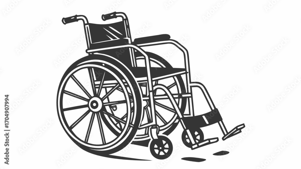 Fototapeta premium Find durable and comfortable wheelchairs: mobility aid equipment for disabled and elderly people