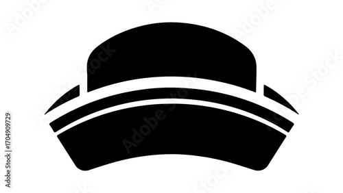 Black cap with transparent background