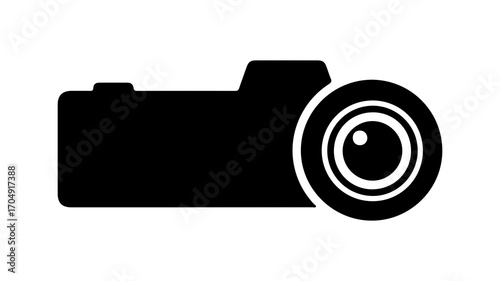 Camera icon with transparent background