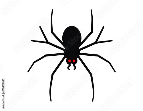 Simple silhouette of a spider