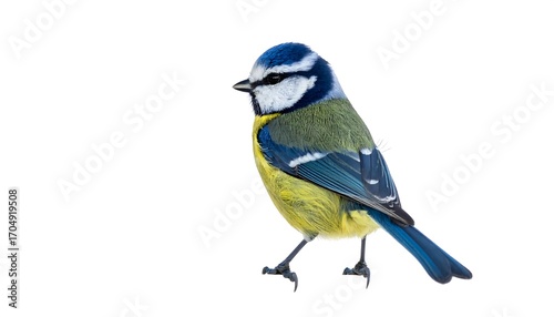 Blue tit bird profile