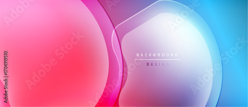 Abstract fluid shapes blend pink, purple, blue hues. Gradient background suggests modern design elements, smooth transitions.