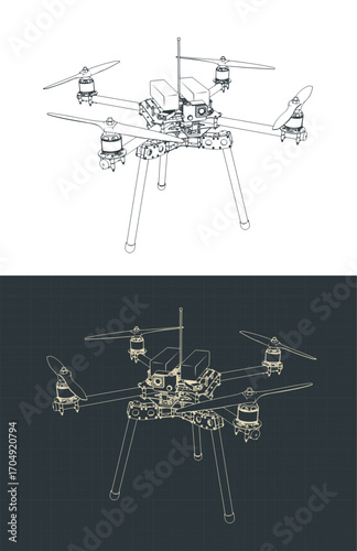 Drone quadcopter blueprints