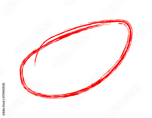 Red Brush Circle Mark png