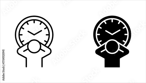 free time icon set, relaxation after work, vector illustration on white background