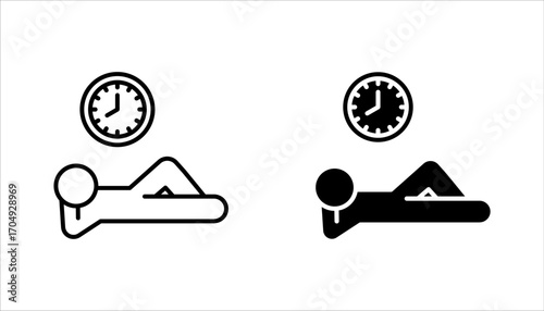 free time icon set, relaxation after work, vector illustration on white background