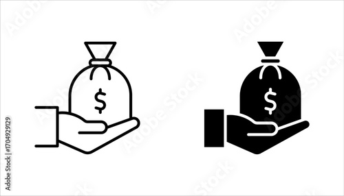 Corruption icon set, anti corruption, crime and bribery icons. vector illustration on white background