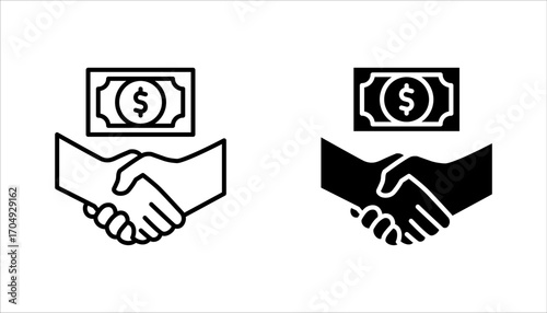 Corruption icon set, anti corruption, crime and bribery icons. vector illustration on white background