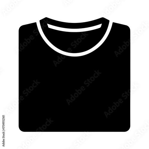 Folded t-shirt with transparent background