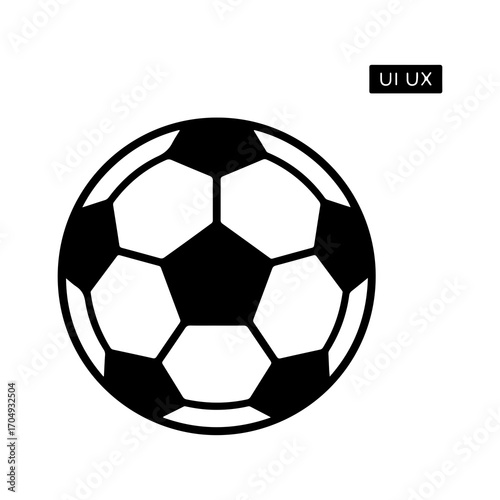Classic soccer ball with transparent background
