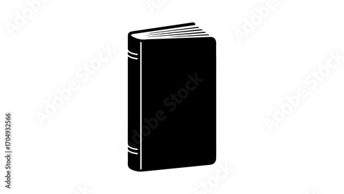 Closed book with transparent background