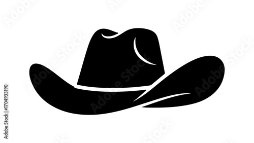 Cowboy hat with transparent background