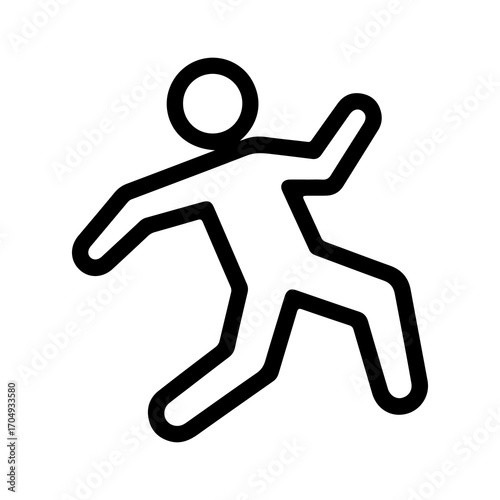 Crime scene outline with transparent background