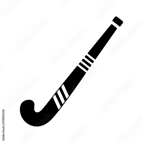 Field hockey stick with transparent background
