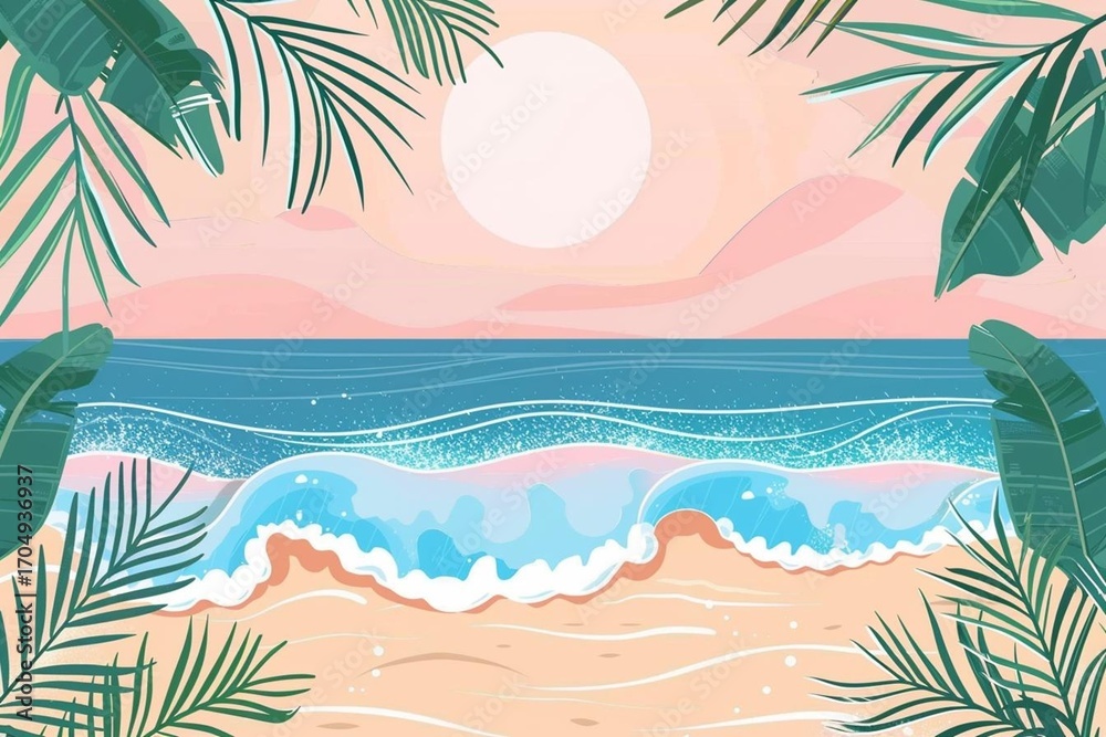 Fototapeta premium tropical beach background