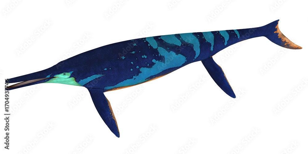 Fototapeta premium Artistic depiction of a prehistoric marine reptile