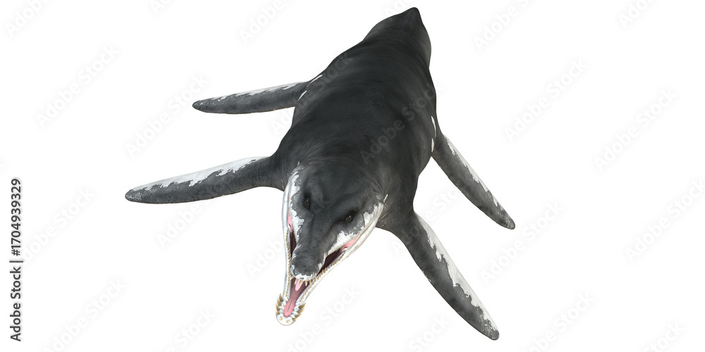 Fototapeta premium Realistic depiction of a prehistoric marine predator