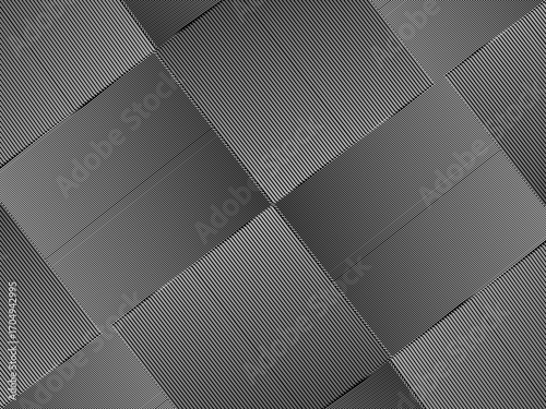 Black background with white abstract lines forming a square.