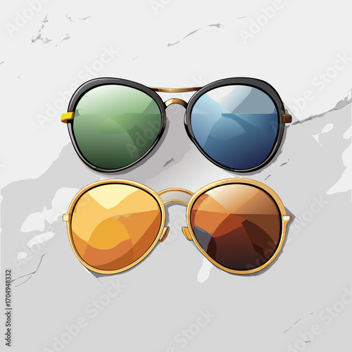 sun glasses and sunglasses