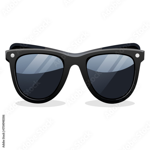 sunglasses on white background