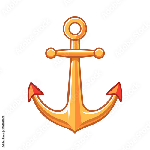 anchor on white background